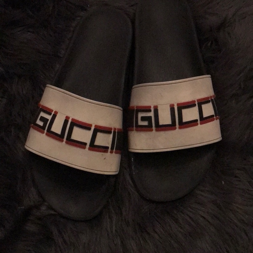Navy blue GUCCI SLIPPERS